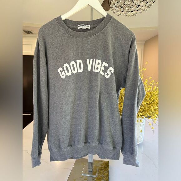 Sub_Urban Riot - Good Vibes Willow Sweatshirt in Heather Grey EUC - Picture 5 of 9